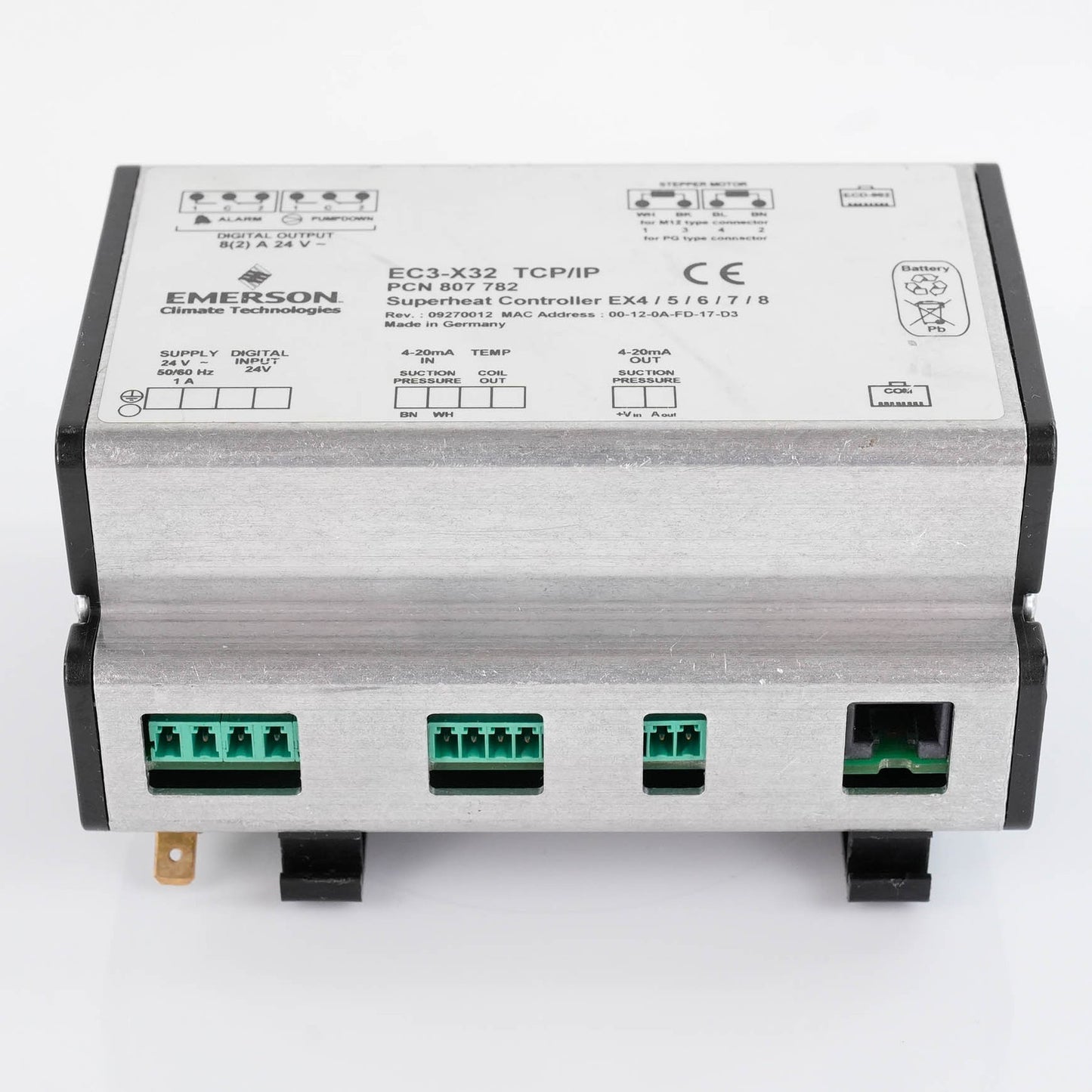 Emerson EC3-X32 Superheat Controller EX4/5/6/7/8 807 782 TCP/IP 24VAC 1A 50/60H