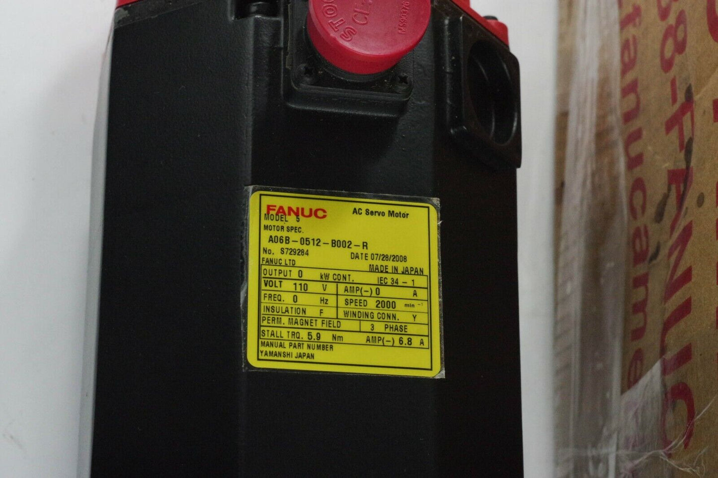 Fanuc A06B-0512-B002-R AC Servo Motor Model 5 2008  - Fanuc Remanufactured