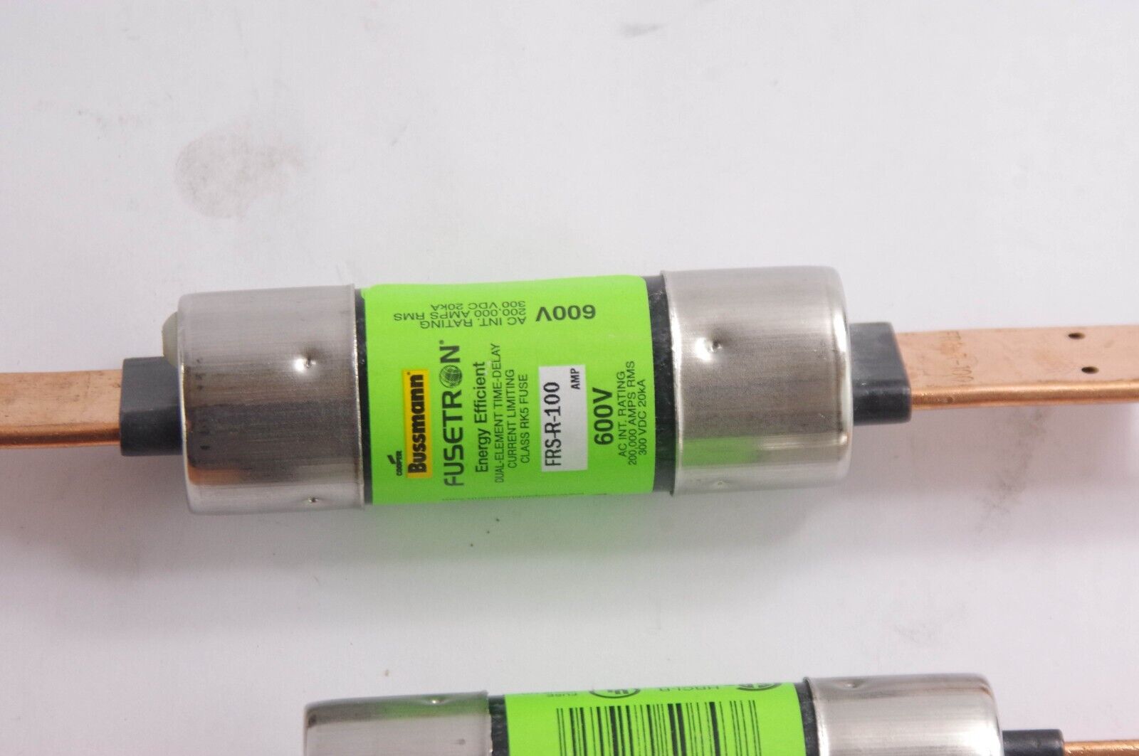 3x Bussmann FRS-R-100 Fuse FRSR100 FRSR 100A 600VAC 300VDC Fusetron Du ...
