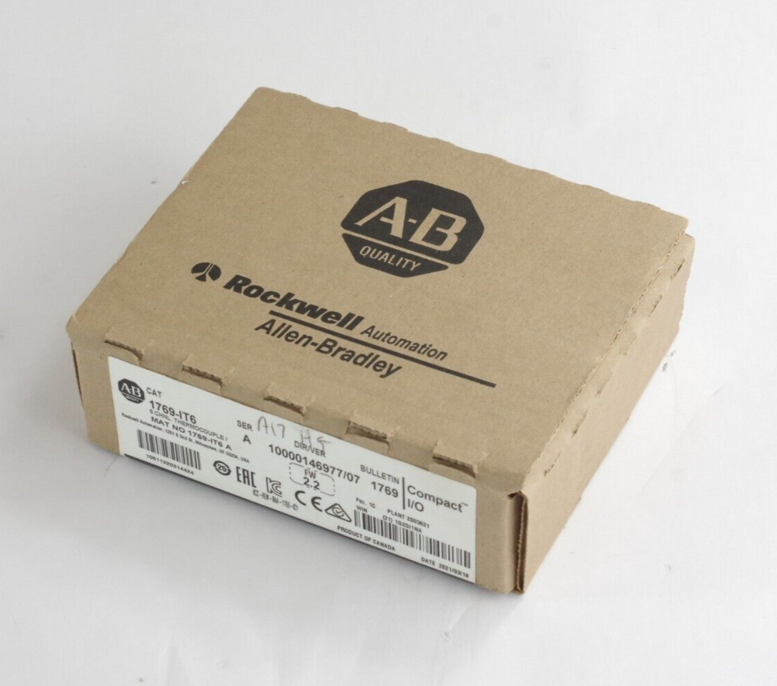 Allen Bradley 1769-IT6 SER A CompactLogix Thermocouple/mV Input Module Sealed