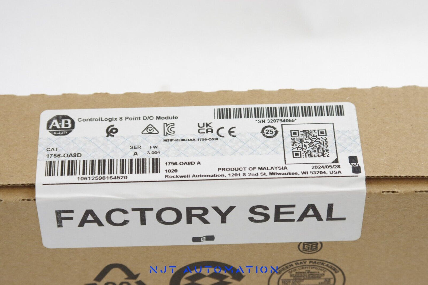 2024 Allen-Bradley 1756-OA8D ControlLogix Output Module - Sealed Surplus