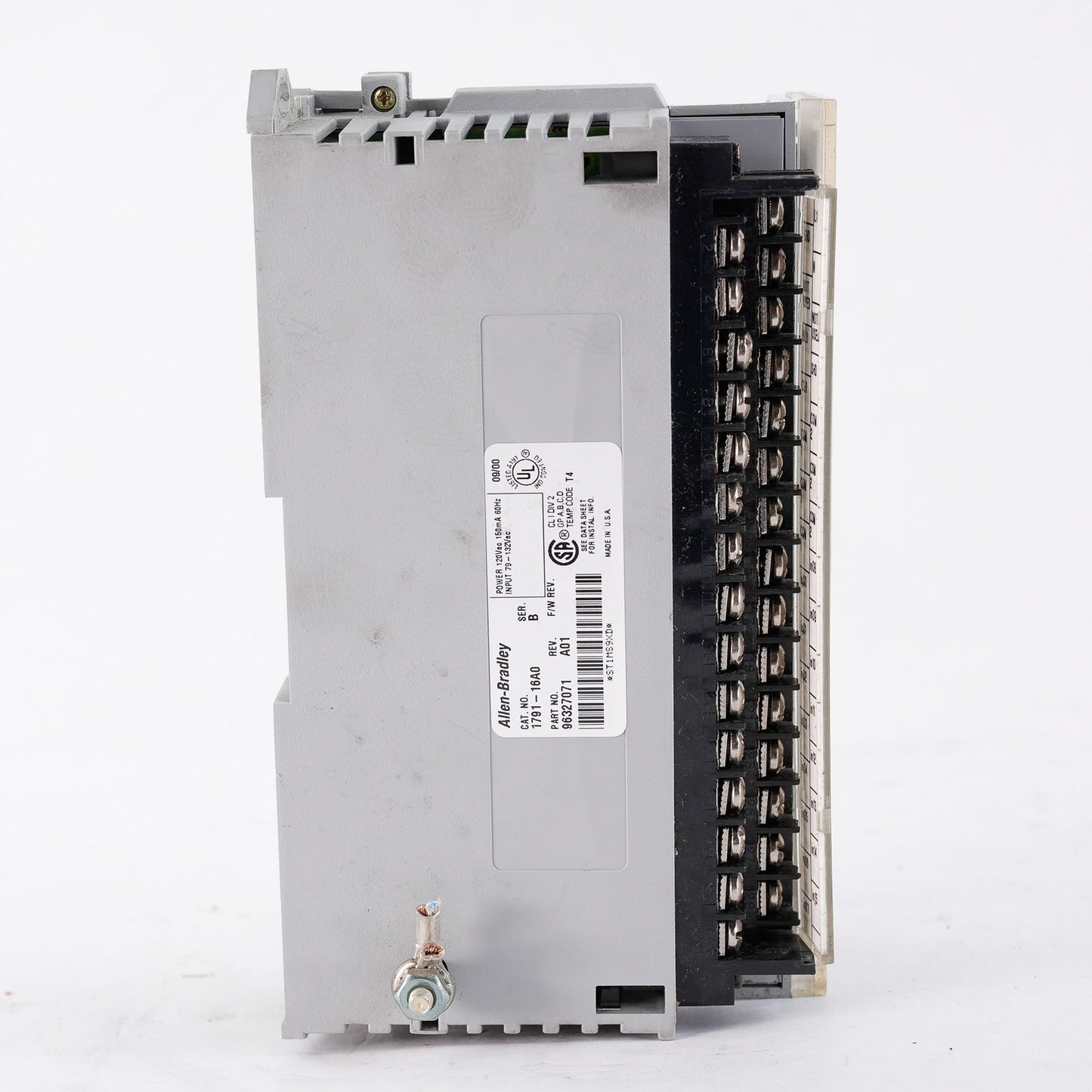 Allen Bradley 1791-16A0 /B Rev. C01 Block Input Module 179116A0 96327071