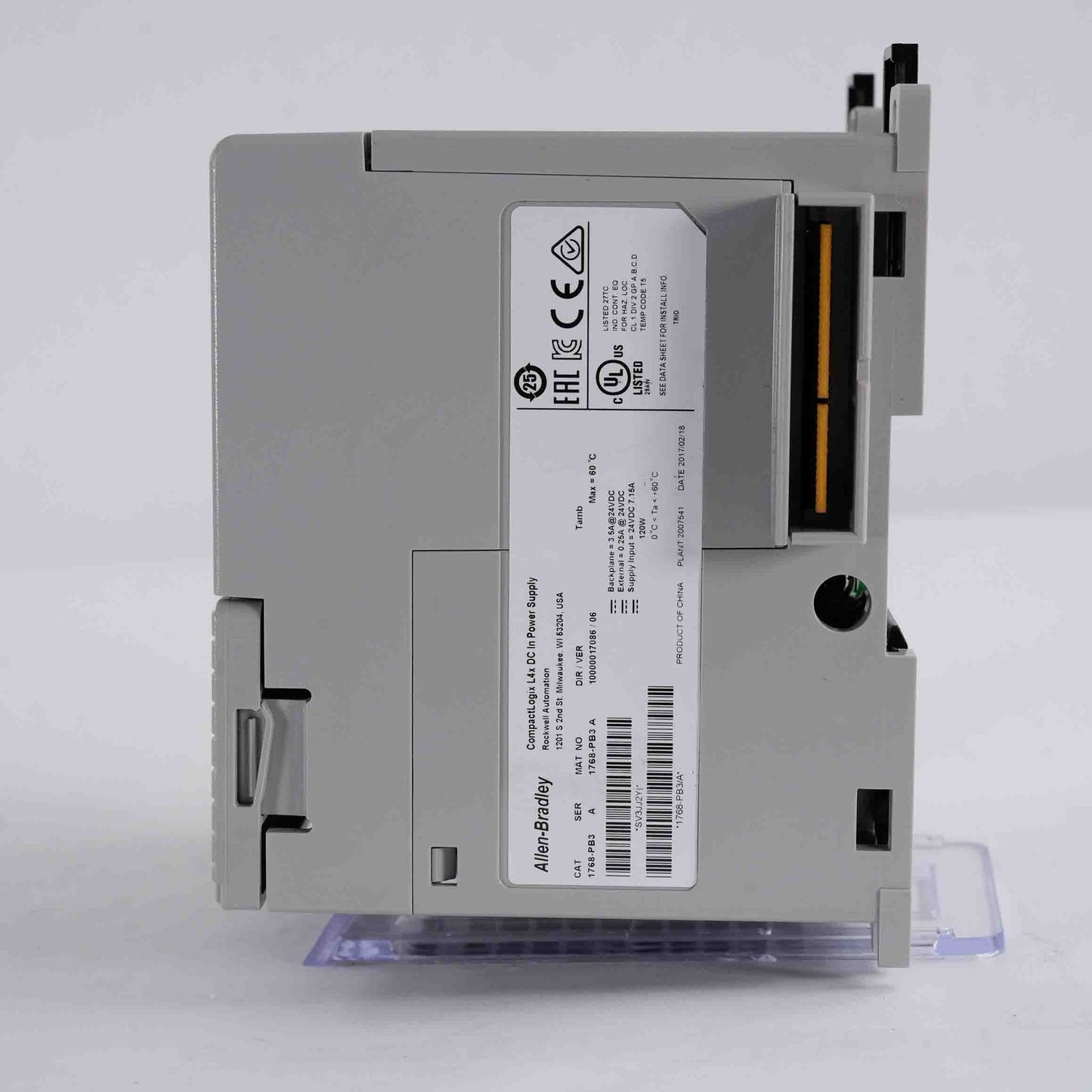 Allen Bradley 1768-PB3 /A CompactLogix L4x DC In Power Supply 1768PB3 + Warranty