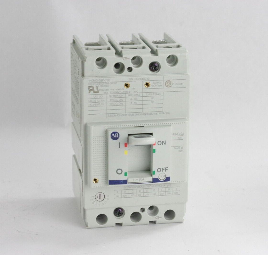 Allen Bradley 140MG-G8P-C30 Motor Protection Circuit Breaker 50-60Hz