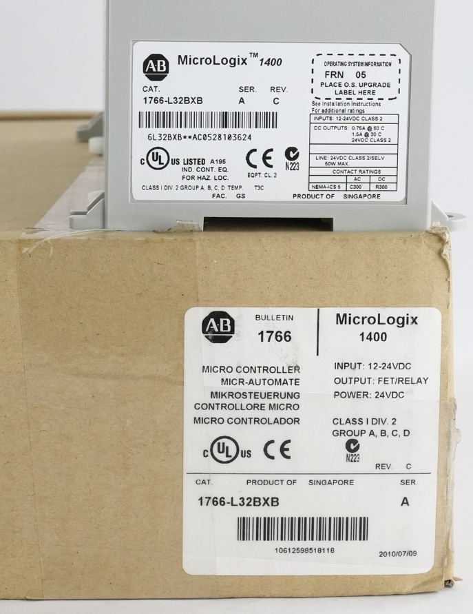 Allen Bradley 1766-L32BXB Ser A Rev C MicroLogix 1400 Processor - Open Box