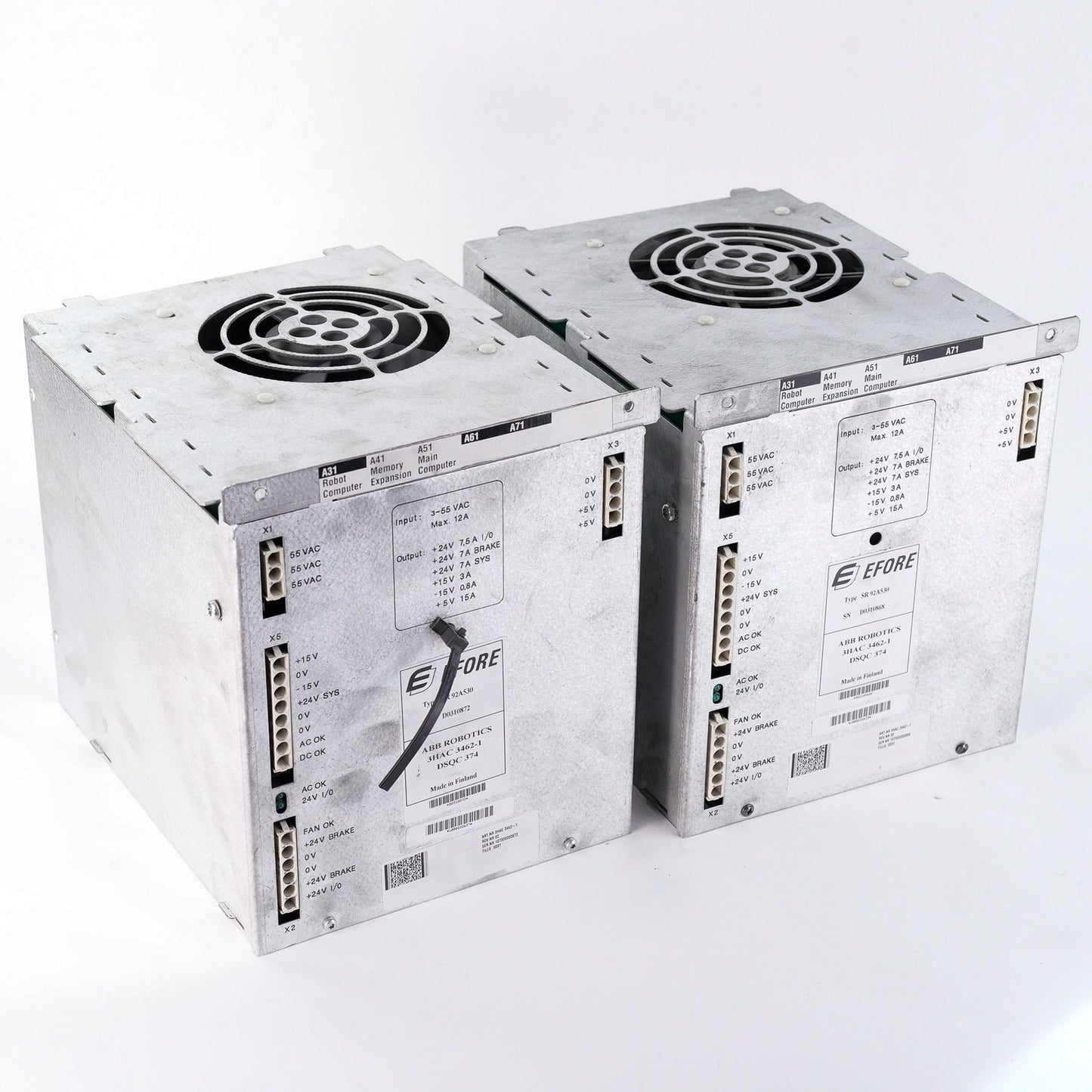 ABB Robotics EFORE SR 92A530 Power Supply Module 3HAC 3462-1 DSQC 374