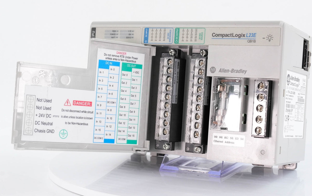 Allen Bradley 1769-L23E-QB1B CompactLogix EtherNet Processor 24VDC 1769L23EQB1B