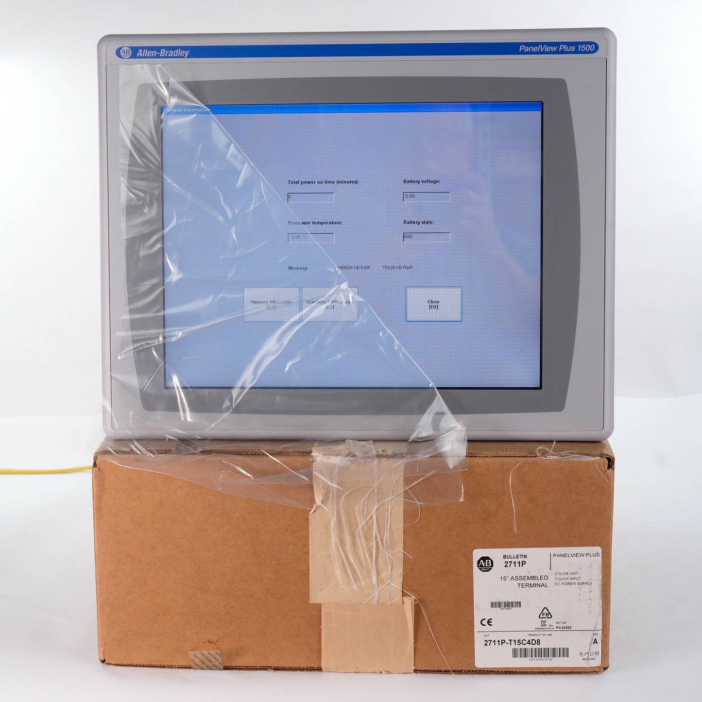 Allen Bradley 2711P-T15C4D8 Ser A PanelView Plus 6 1500 2711PT15C4D8 Open Box