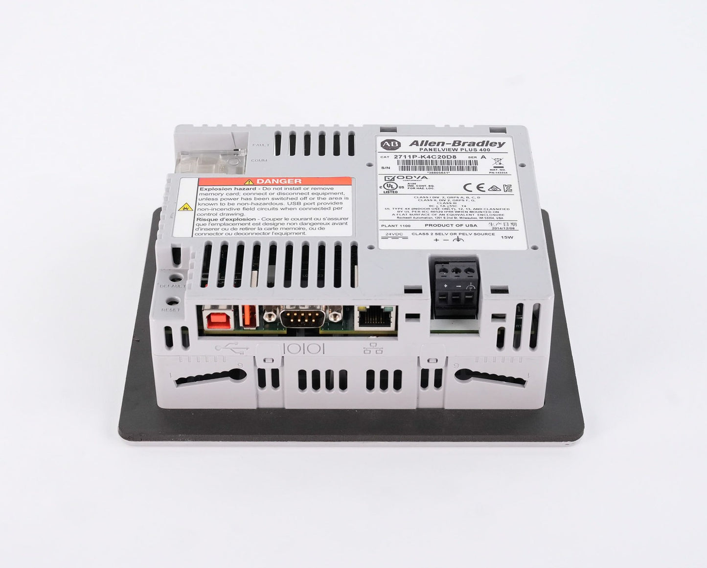Allen Bradley 2711P-K4C20D8 /A PanelView Plus 400 HMI Display 2711PK4C20D8