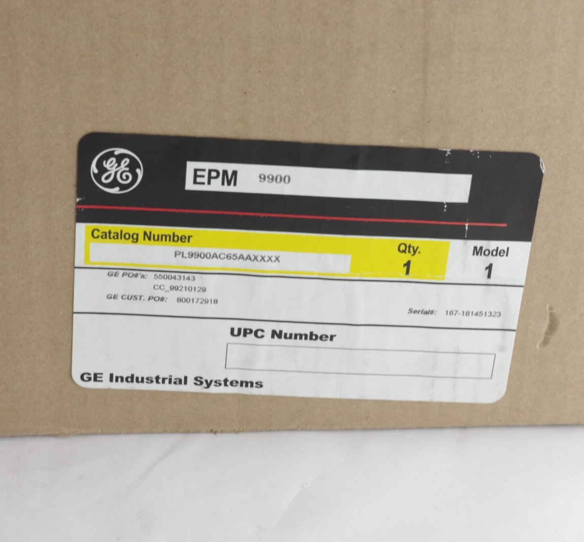 GE Multilin EPM 9900 Power Metering System PL9900AC65AAXXXX - Open Box