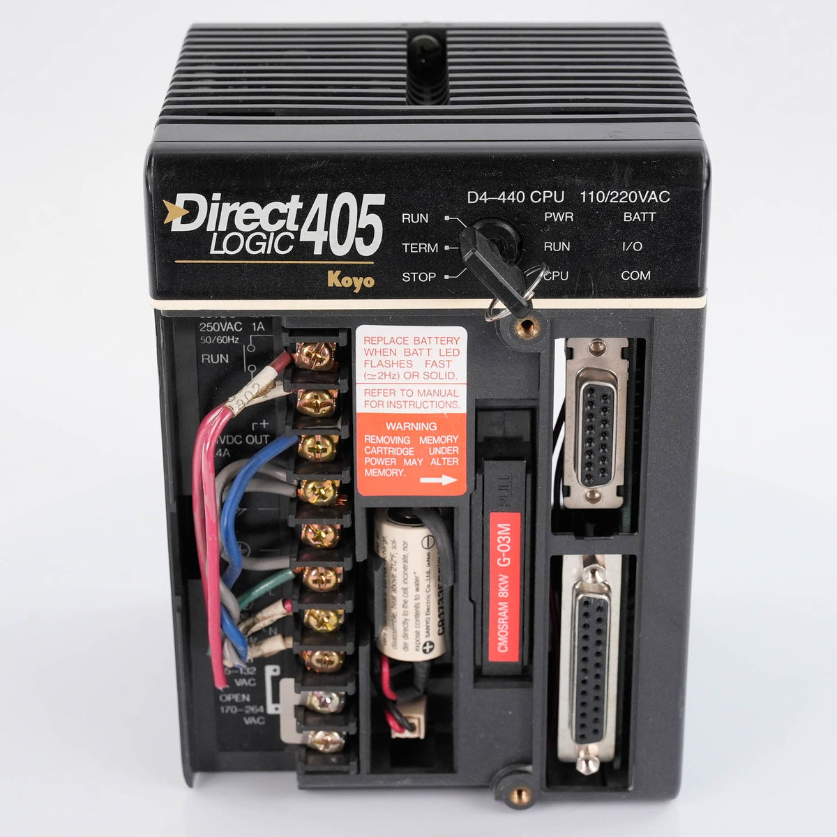 Automation Direct D4-440 Direct Logic 405 Koyo PLC CPU Module 26.5k Words Memory