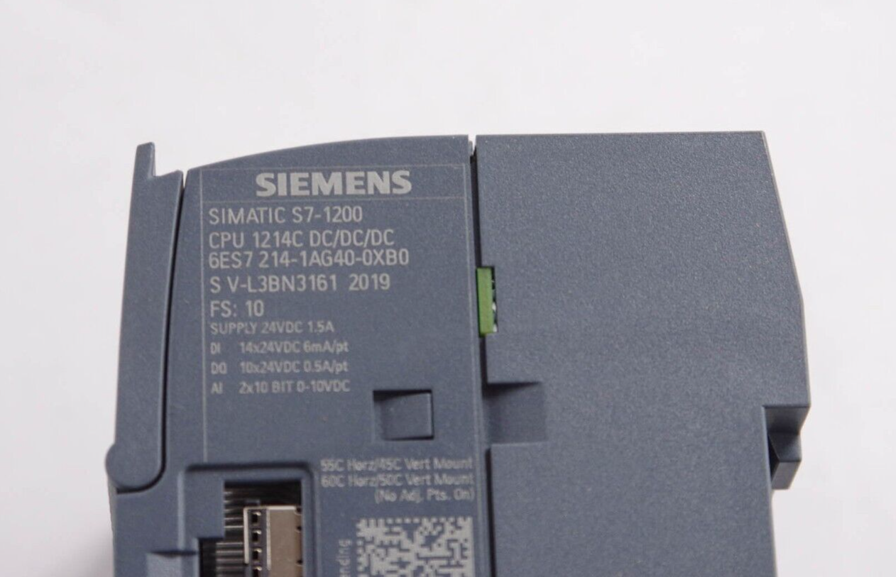 SIEMENS 6ES7 214-1AG40-0XB0 / 6ES72141AG400XB0 SIMATIC S7-1200 CPU 1214C