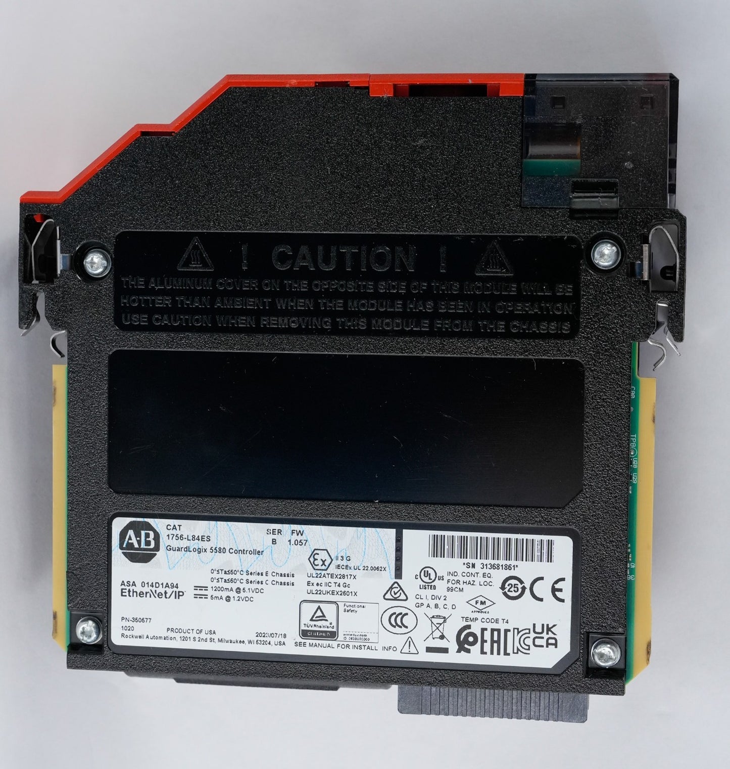 Allen Bradley 1756-L84ES /B FW 1.057 GuardLogix 5580 Controller 1756L84ES