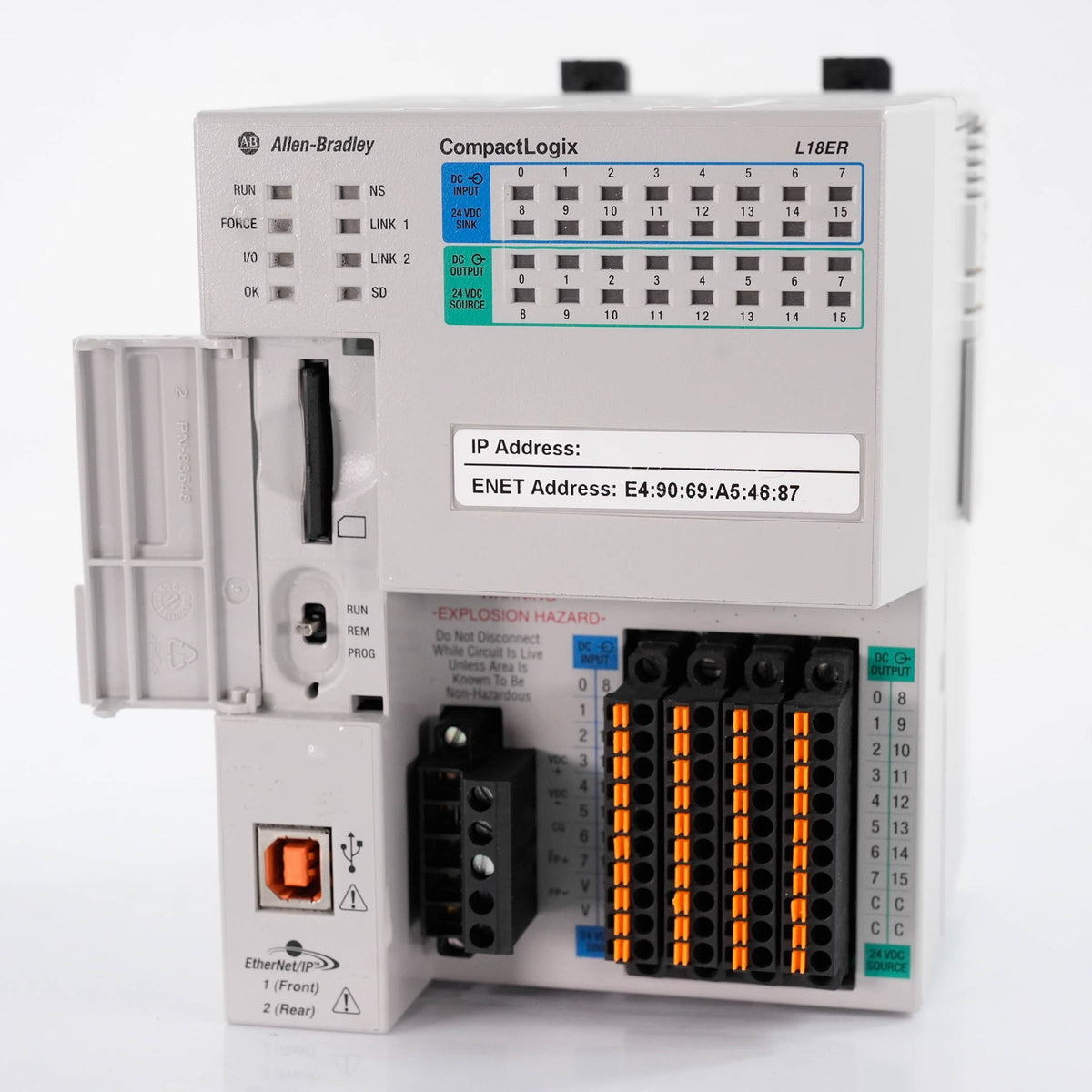 Allen Bradley 1769-L18ER-BB1B /A CompactLogix 5370 L1 Controller 24VDC Ser A