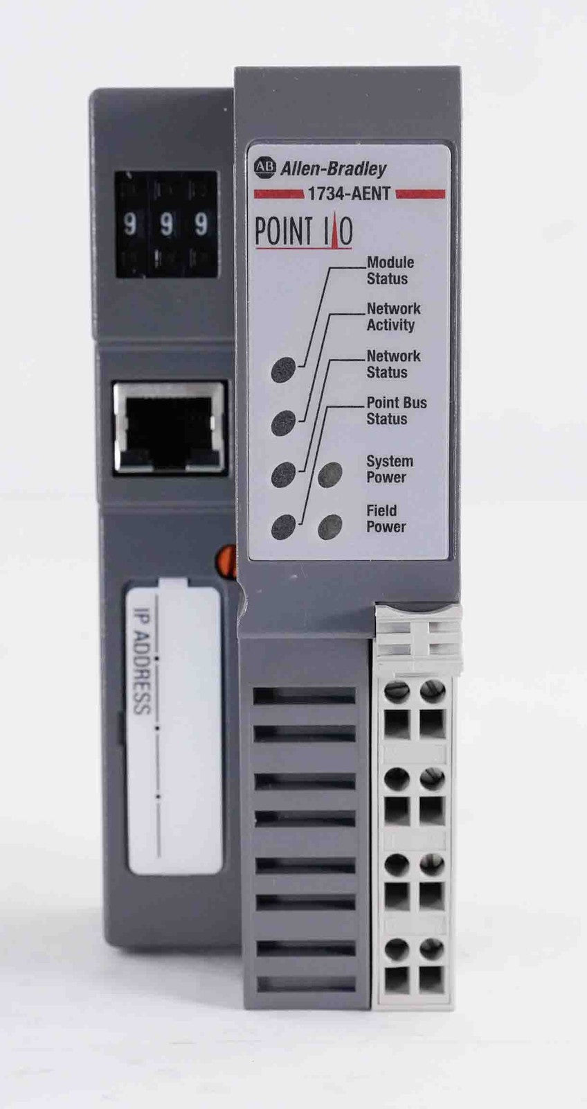 Allen Bradley 1734-AENT /C Point I/O Ethernet Adapter Module 24VDC 1734AENT