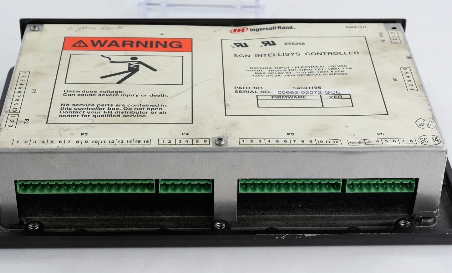 INGERSOLL-RAND 54641196 SGN INTELLISYS Controller 54641311 E66268