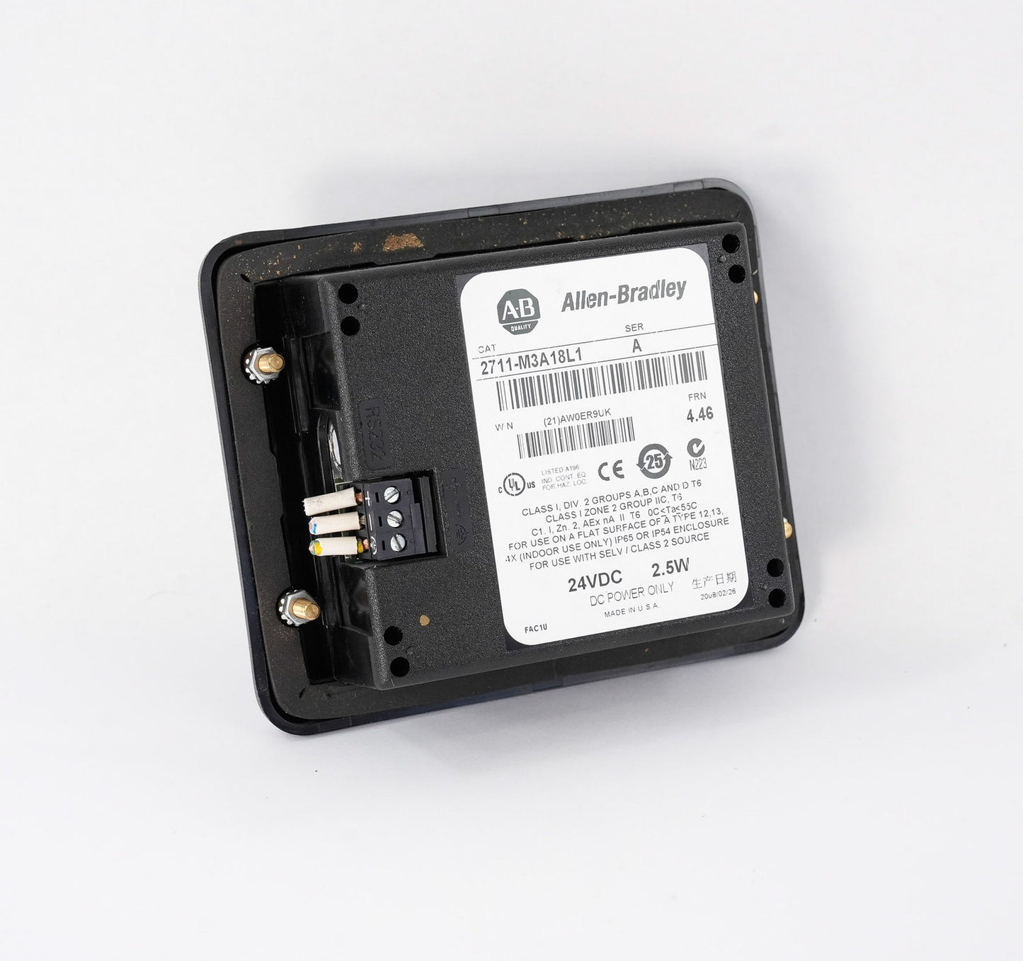 Allen Bradley 2711-M3A18L1 /A PanelView 300 Micro HMI Display 2711M3A18L1