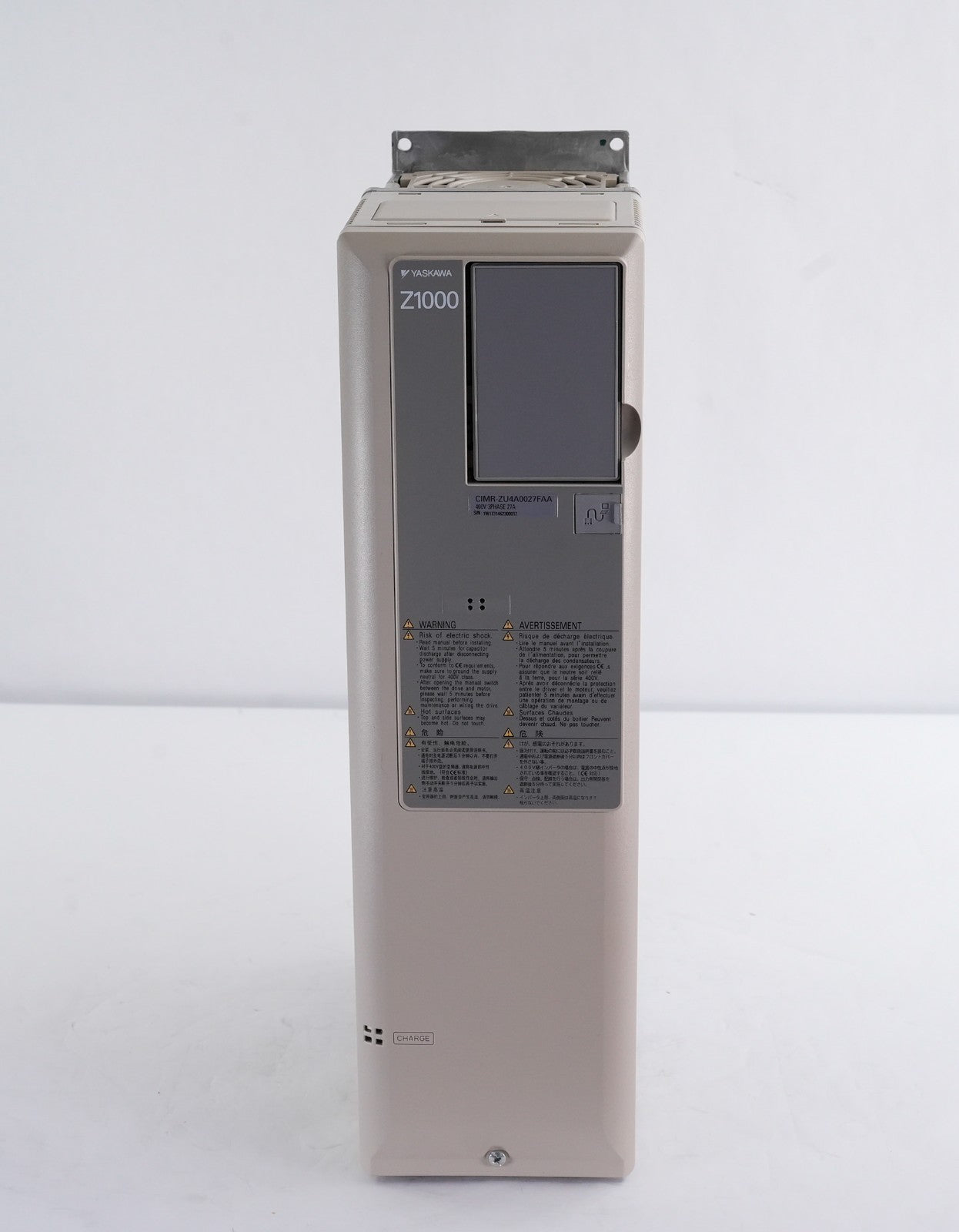 Yaskawa CIMR-ZU4A0027FAA Rev B Z1000 Frequency Drive CIMRZU4A0027FAA