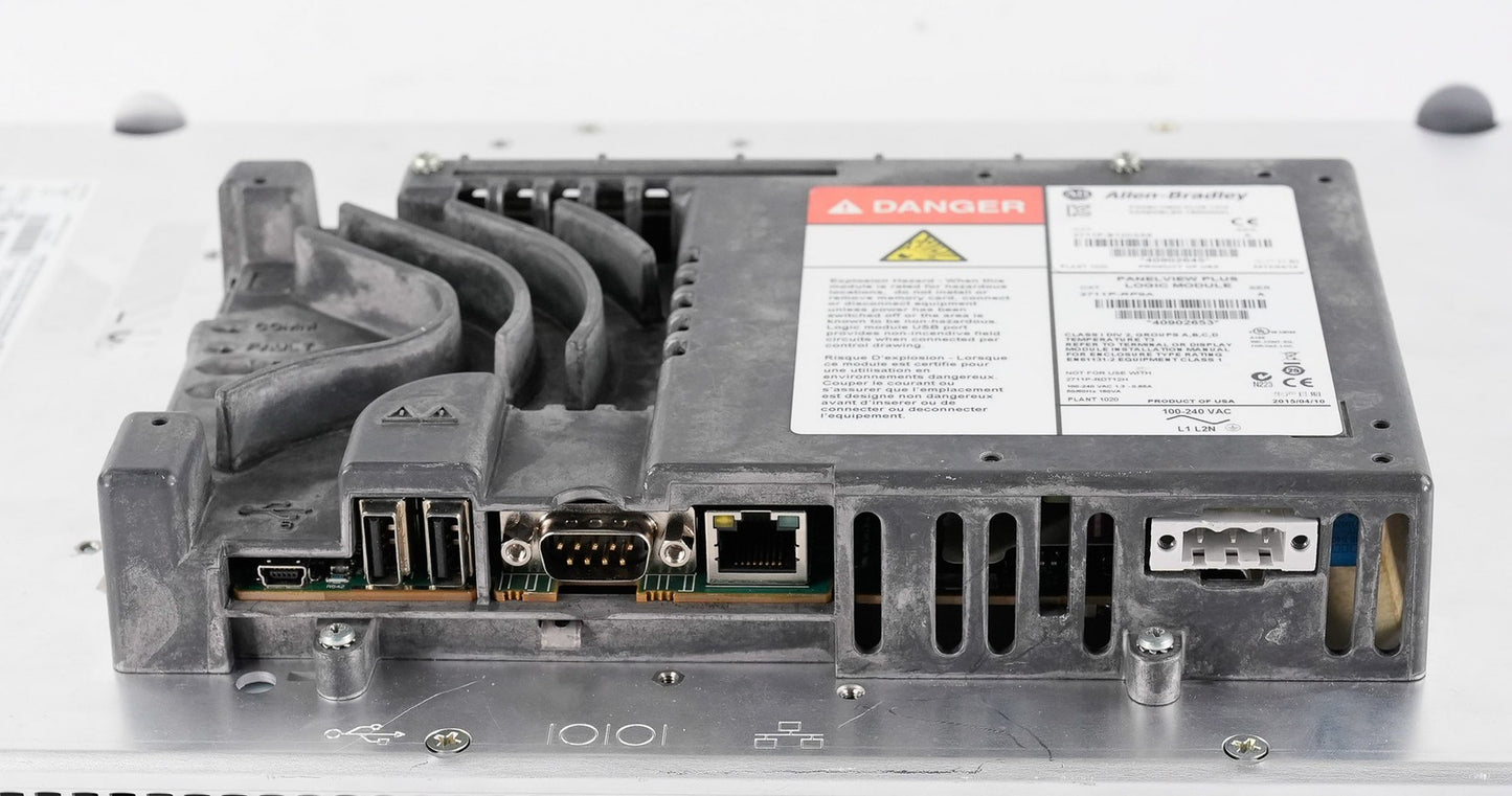 Allen Bradley 2711P-B12C4A8 PanelView Plus 1250 RDB12C Terminal + RP8A/A Logic