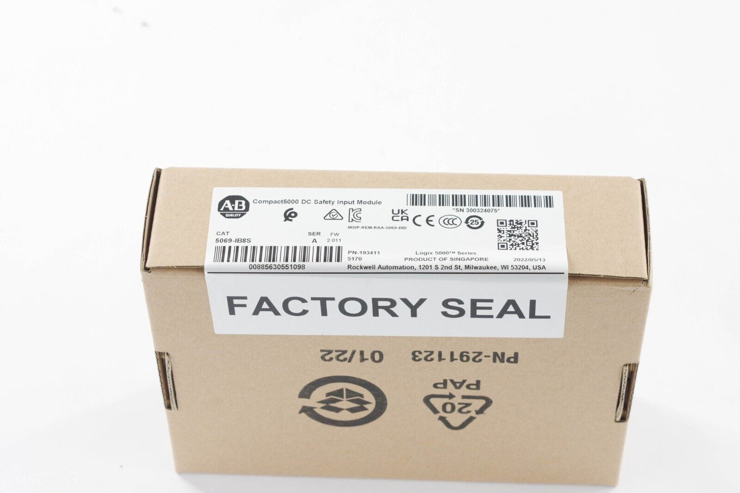 2022 Allen Bradley 5069-IB8S /A 5069 Compact I/O Input Module - Sealed Surplus