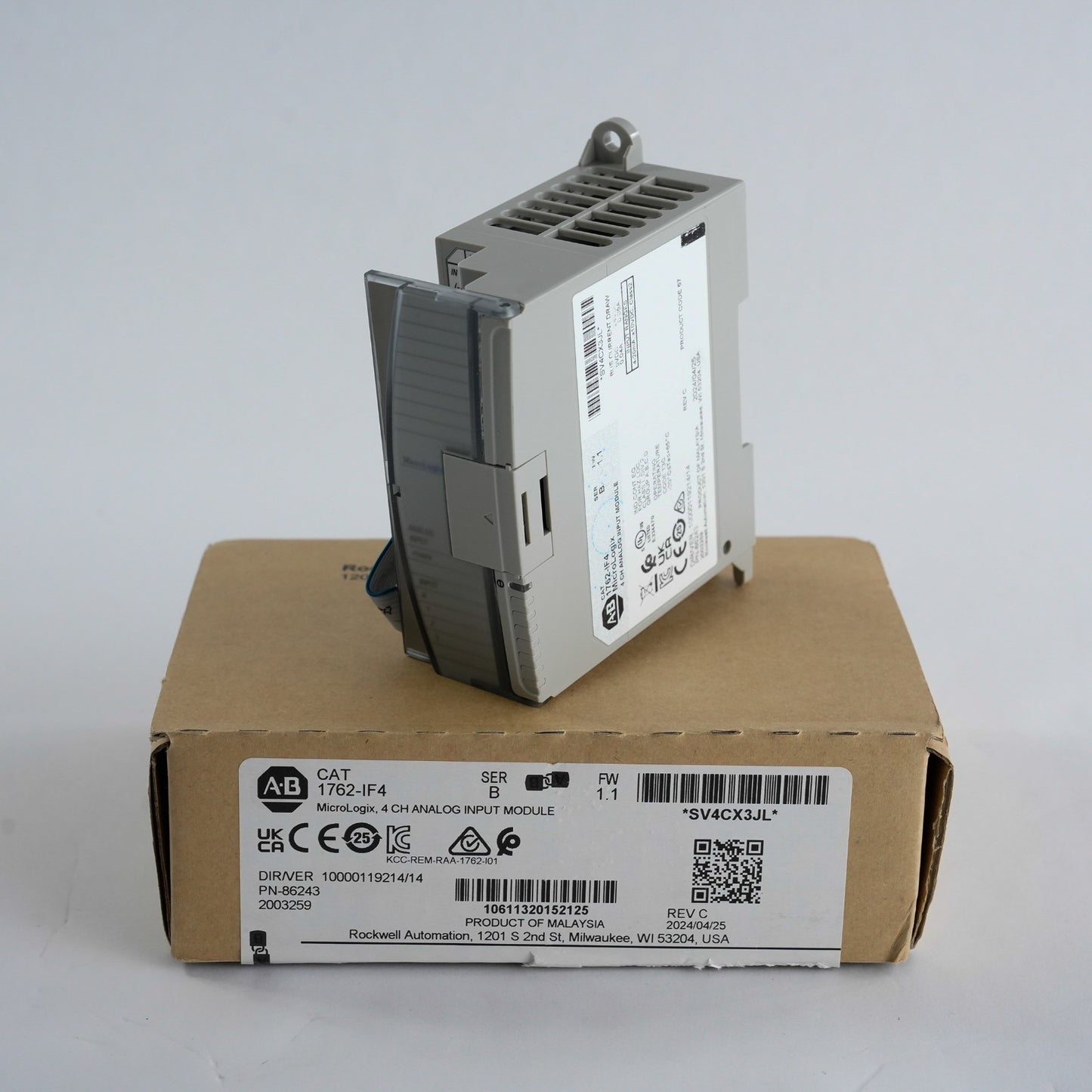 Allen Bradley 1762-IF4 /B MicroLogix 4 CH Analog Input Module FRN 1.1 - Open Box
