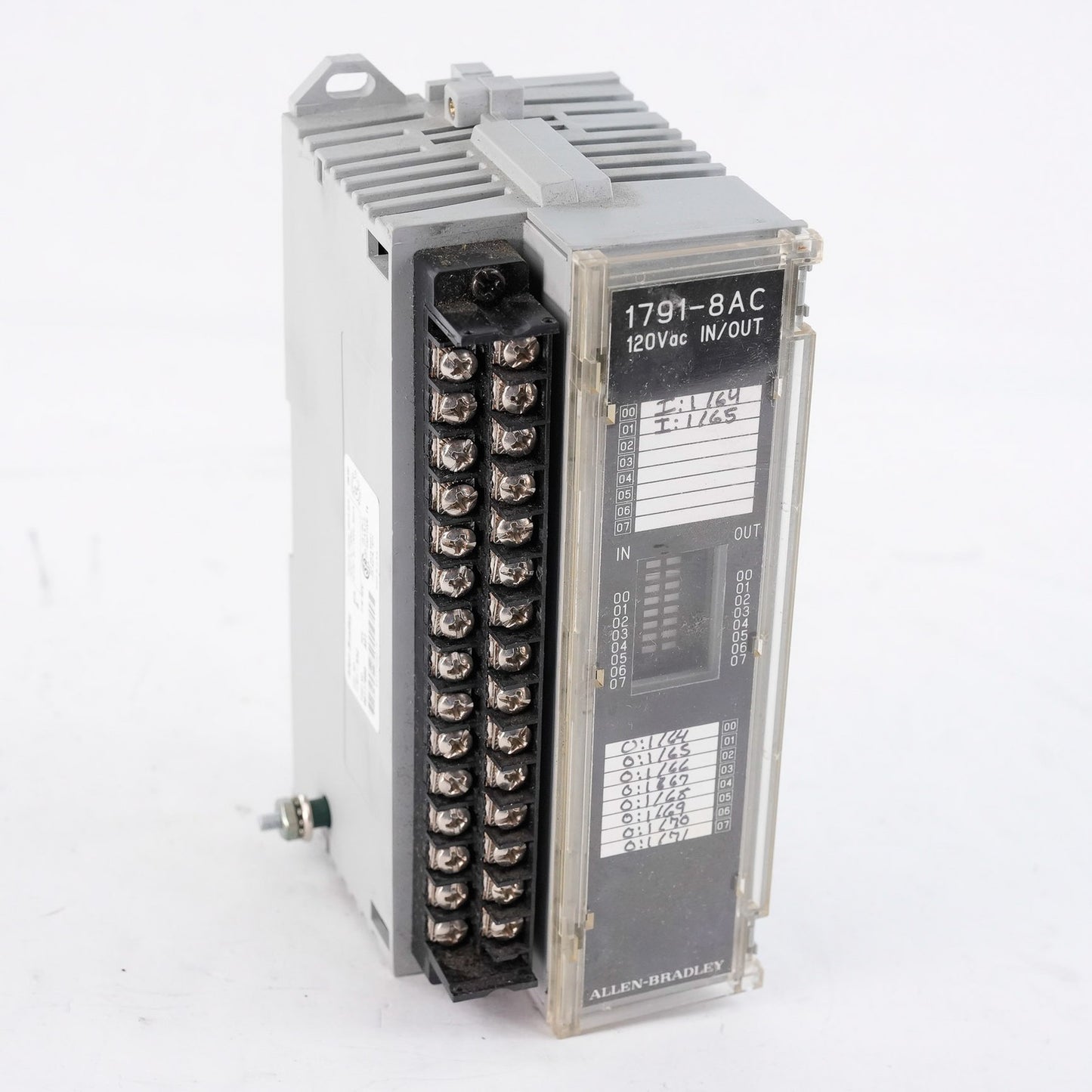Allen Bradley 1791-8AC /B Rev. A01 Block I/O 8 Input 8 Output Module 17918AC