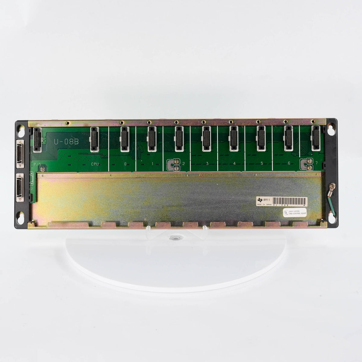 Texas Instruments U-08B 8-Slot I/O Base Series 500 505 PLC Rack Chassis U08B