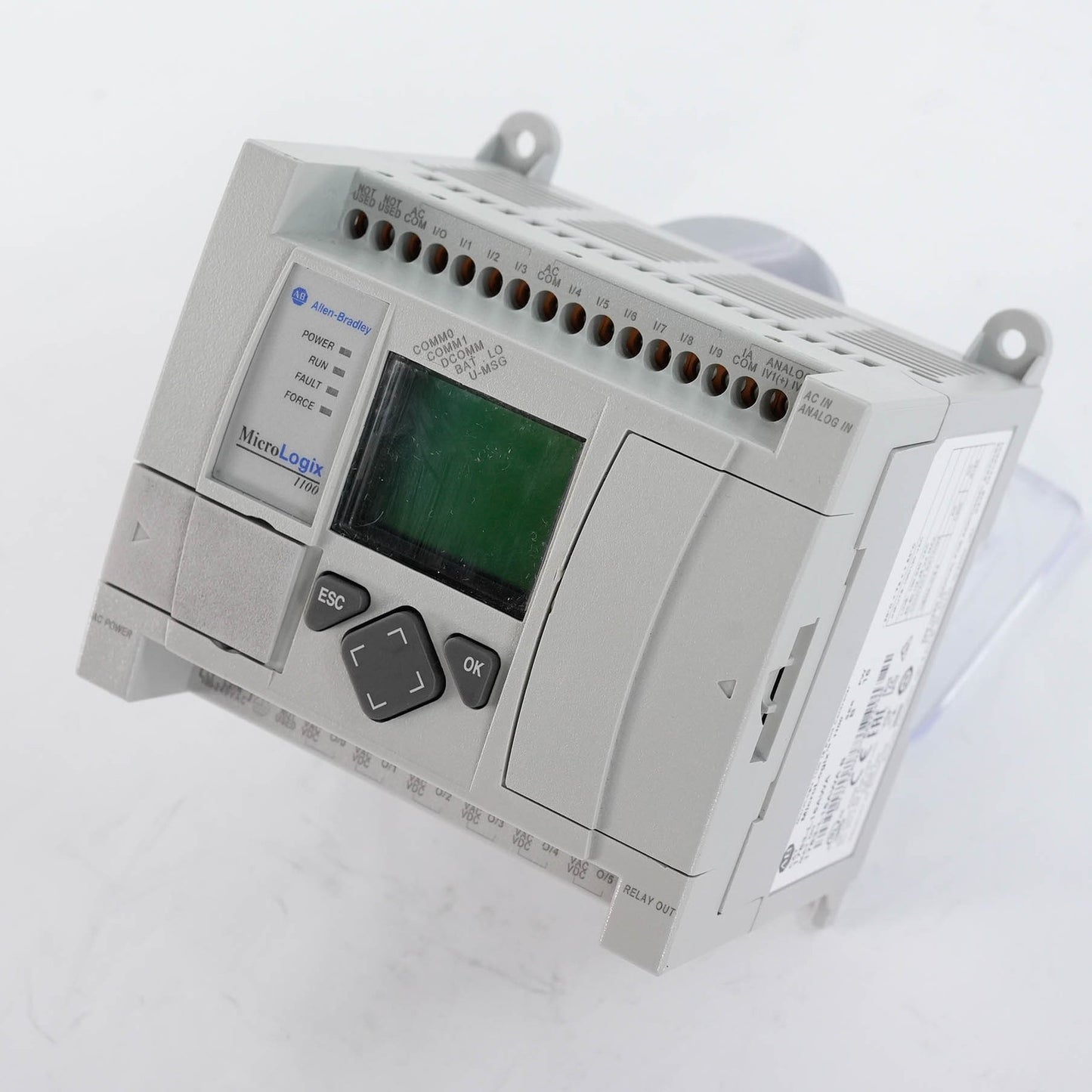 Allen Bradley 1763-L16AWA Ser B MicroLogix 1100 PLC 120/240V AC 1763L16AWA