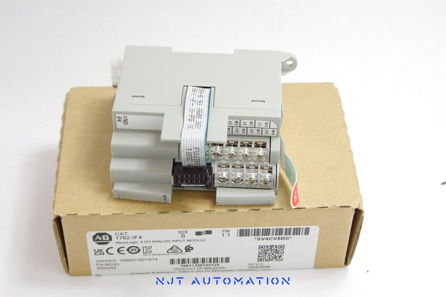 Allen Bradley 1762-IF4 /B MicroLogix 4 Point Analog Input Module - No Cover