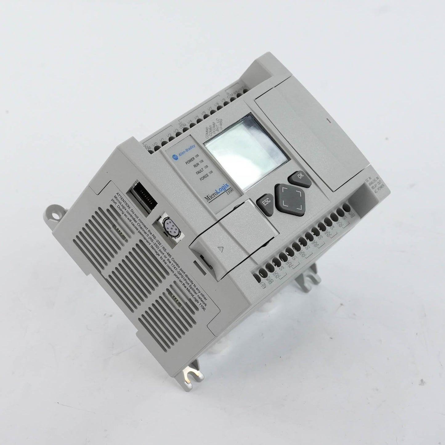 Allen Bradley 1763-L16BWA Ser B MicroLogix 1100 PLC 120/240VAC Controller