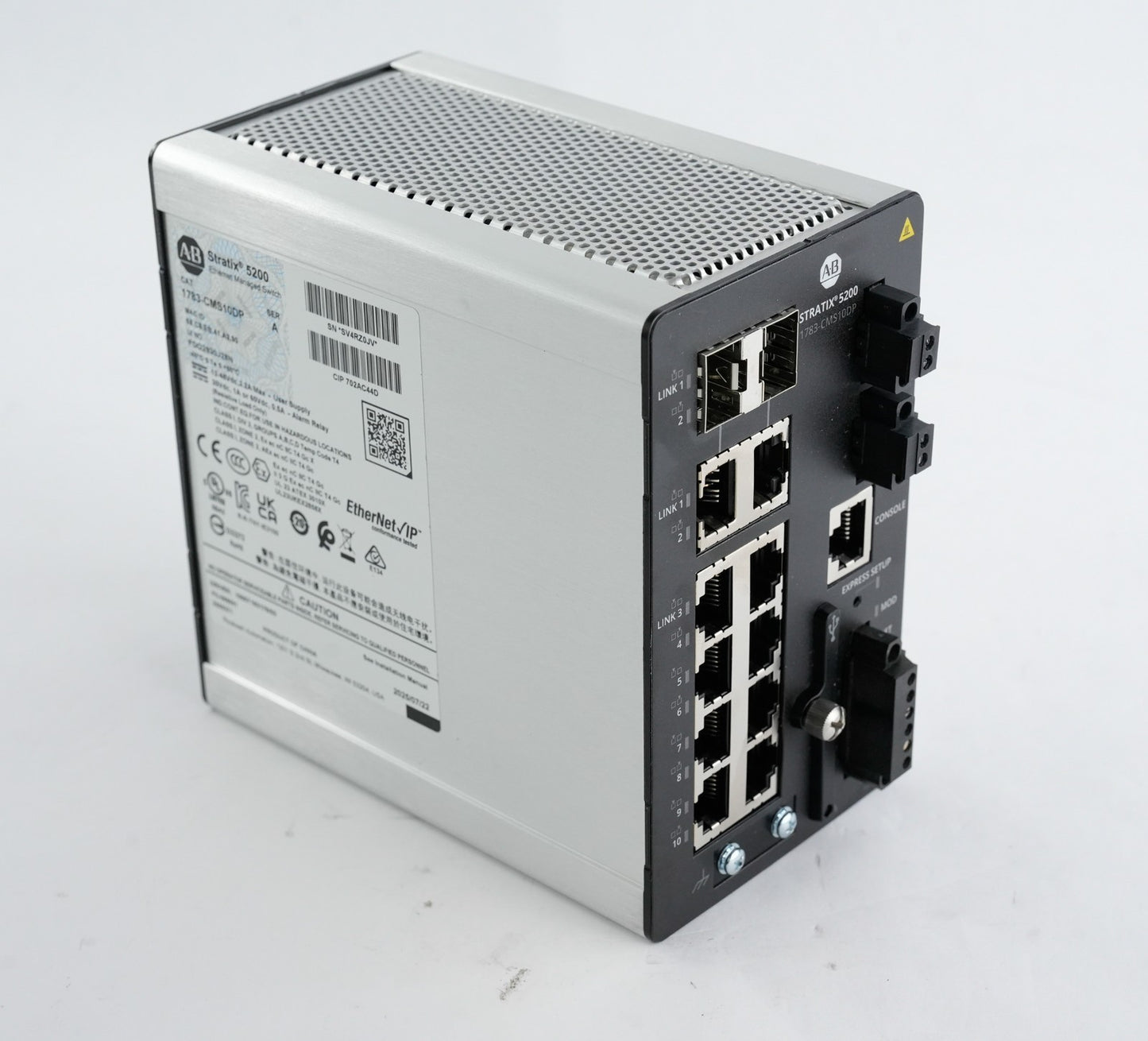 Allen Bradley 1783-CMS10DP /A Stratix 5200 10-Port Managed Switch - Open Box
