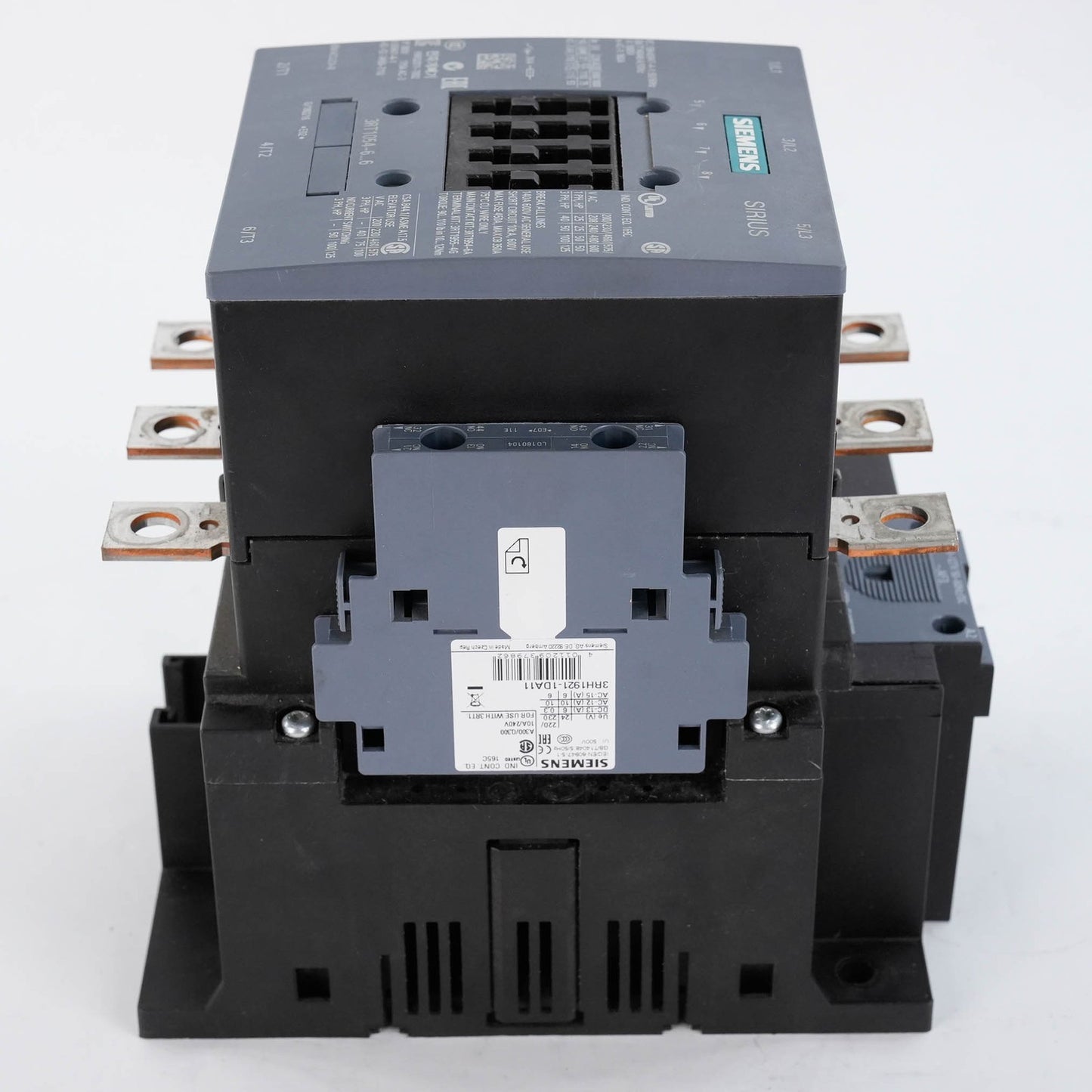 Siemens 3RT1054-6AF36 Sirius Contactor 3-Pole 115A 110-127V AC/DC 3RT10546AF36