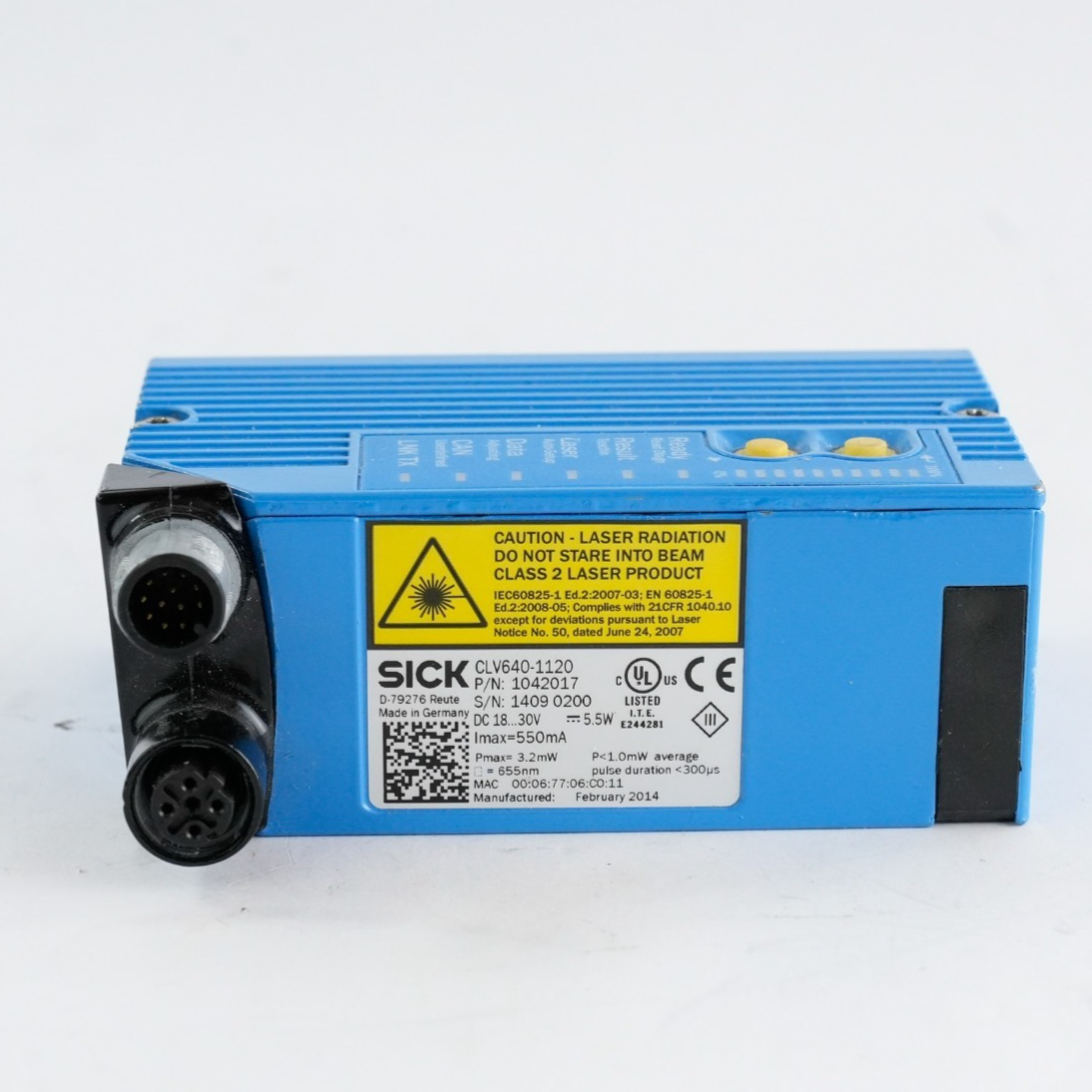 SICK CLV640-1120 1042017 Bar Code Reader CLV6401120