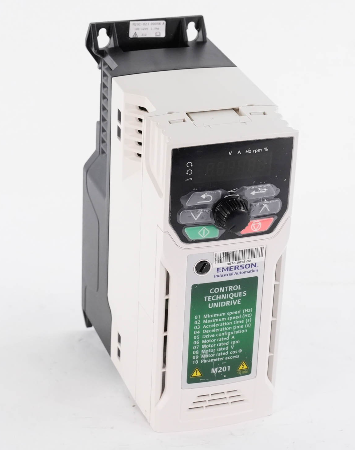 Emerson Unidrive M201-021 0056 A AC Drive 1.5kW 2HP 200-240V M201-0210056A