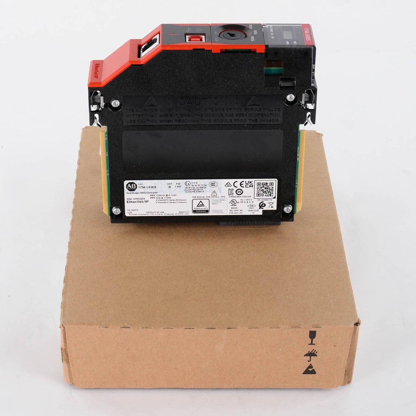 Allen Bradley 1756-L83ES Ser B GuardLogix 5580 Safety Controller(retake pictures