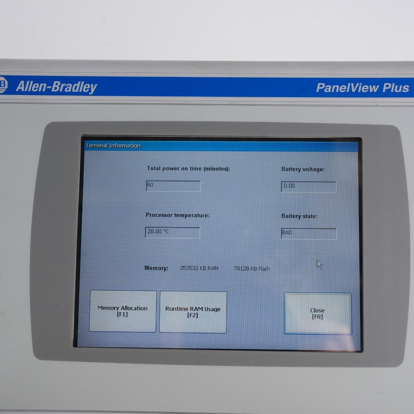 Allen Bradley 2711P-T7C4D8K /A Panelview Plus 700 2711p-RP8DK  Not Original Box