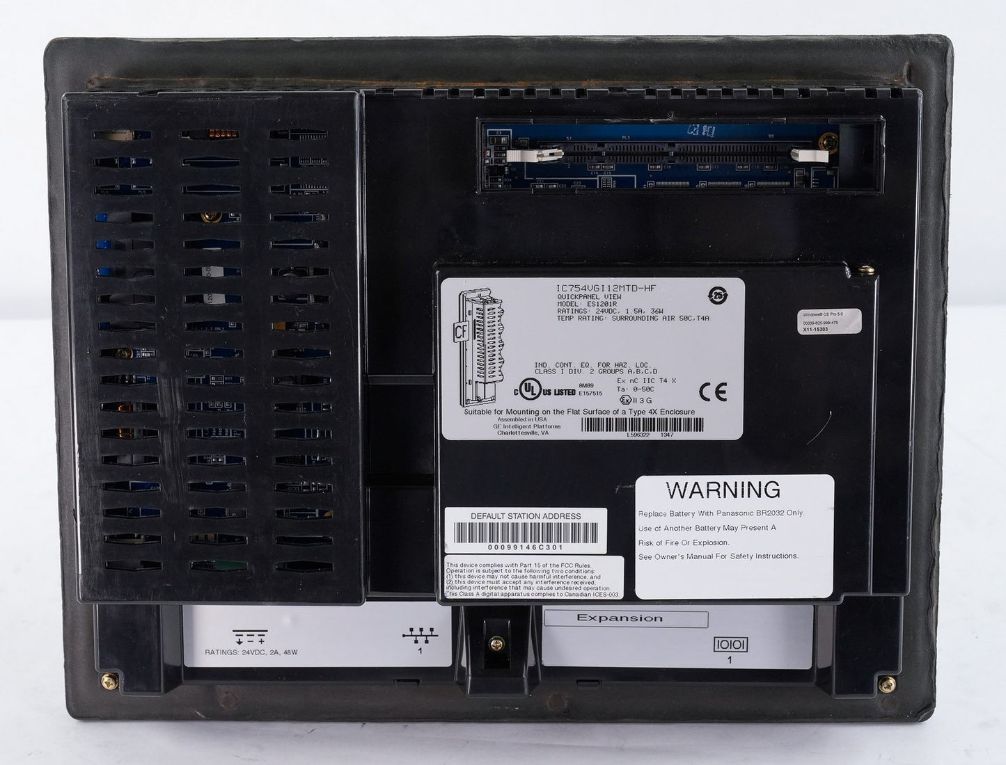 GE FANUC QuickPanel View ES1201R Display Panel HMI IC754VGI12MTD-HF