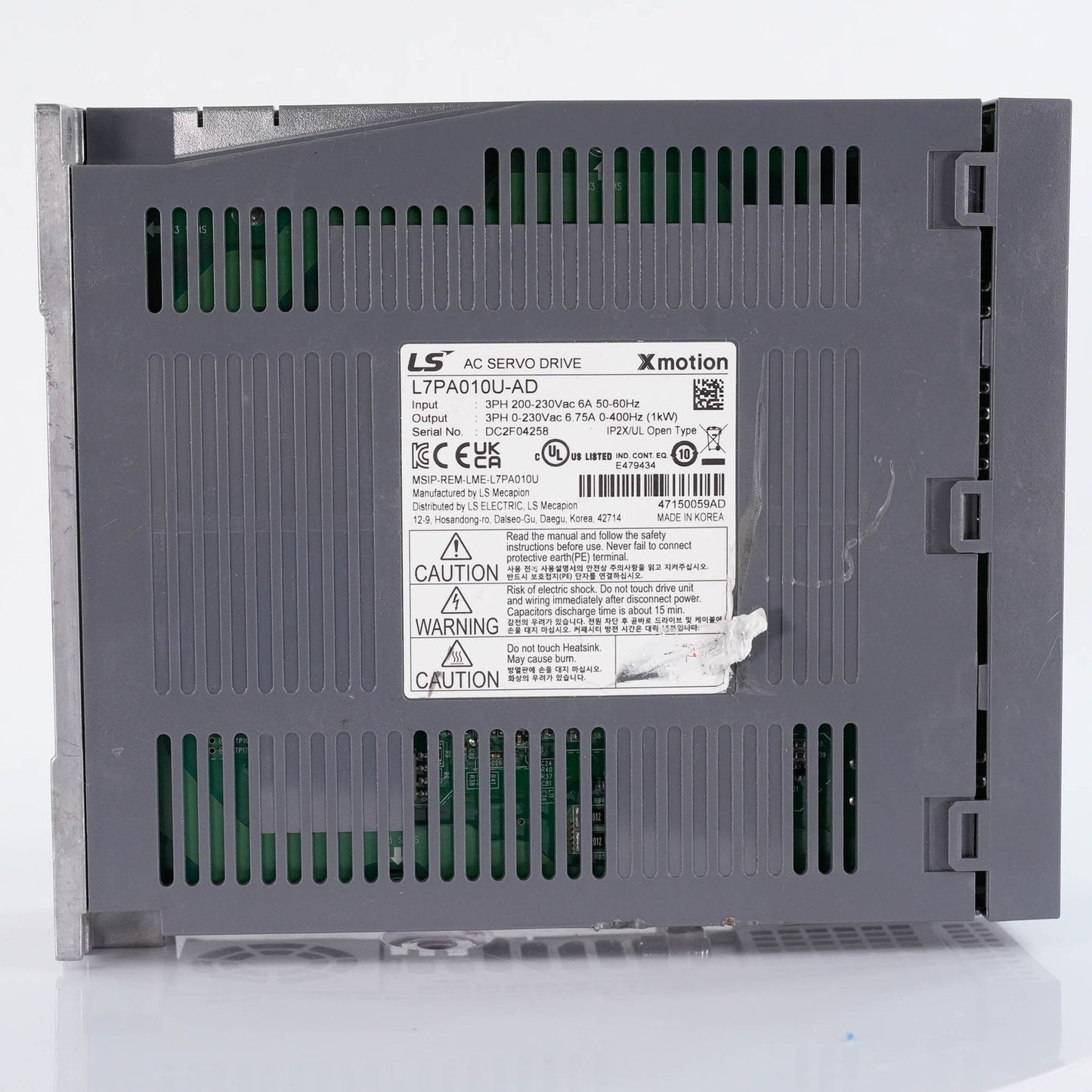 LS Electric L7PA010U-AD L7P Series AC Servo Drive 1kW 200-230V 3-Phase L7PA010UA
