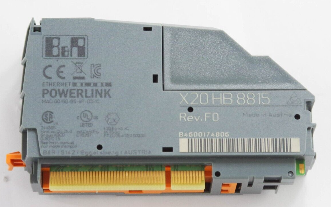 B&R Automation X20 HB 8815 / X20HB8815 / X20-HB-8815 Ethernet Powerlink Module