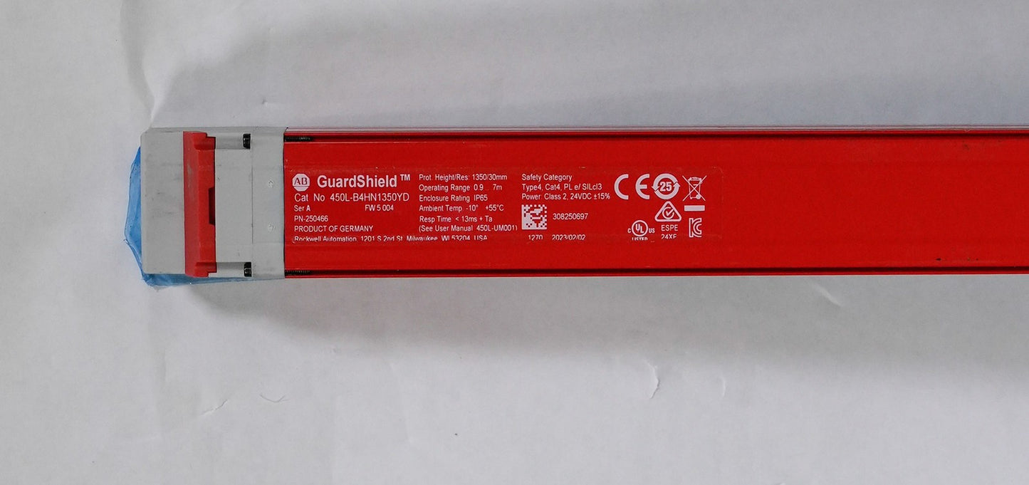 Allen Bradley 450L-B4HN1350YD GuardShield Safety Light Curtain 1350mm (1x)