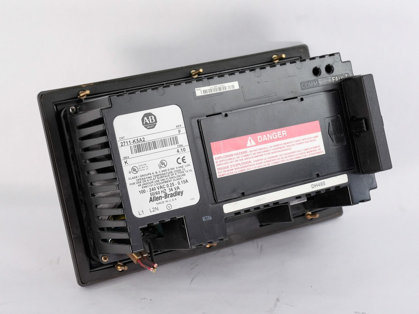 Allen Bradley 2711-K5A2 /F Rev K PanelView 550 HMI Display Panel 2711K5A2