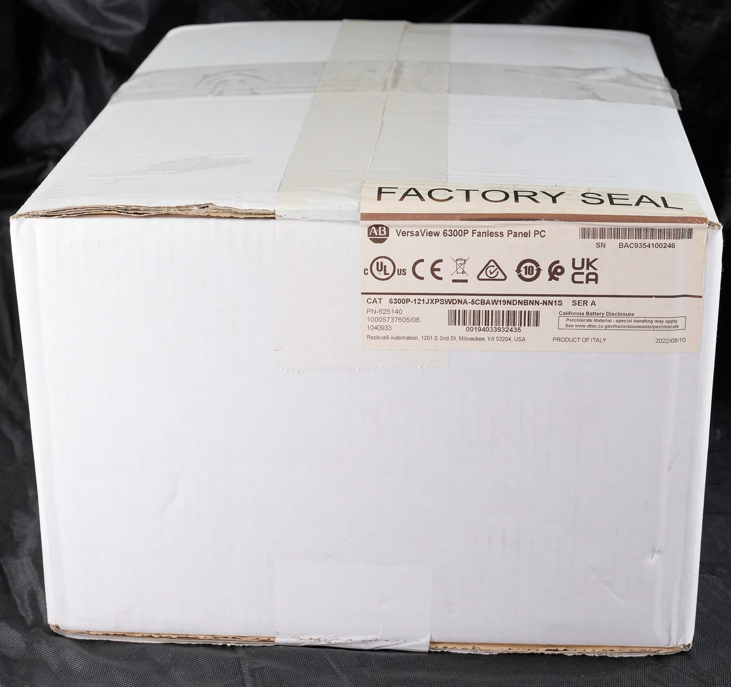 Allen Bradley 6300P-121JXPSWDNA-5CBAW19NDNBNN-NN1S VersaView 6300P PC - Sealed