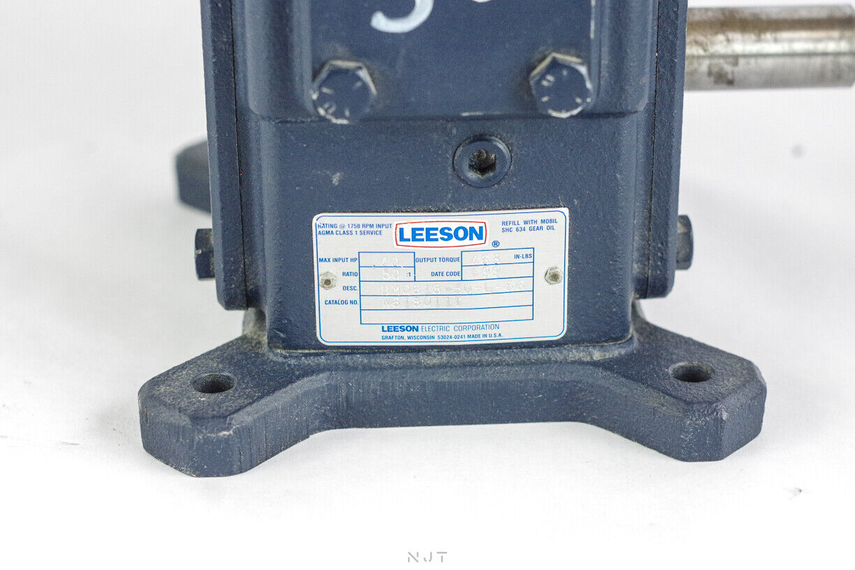 Leeson Ironman BMQ618-50-L-56 W6180117 .40HP Speed Reducer