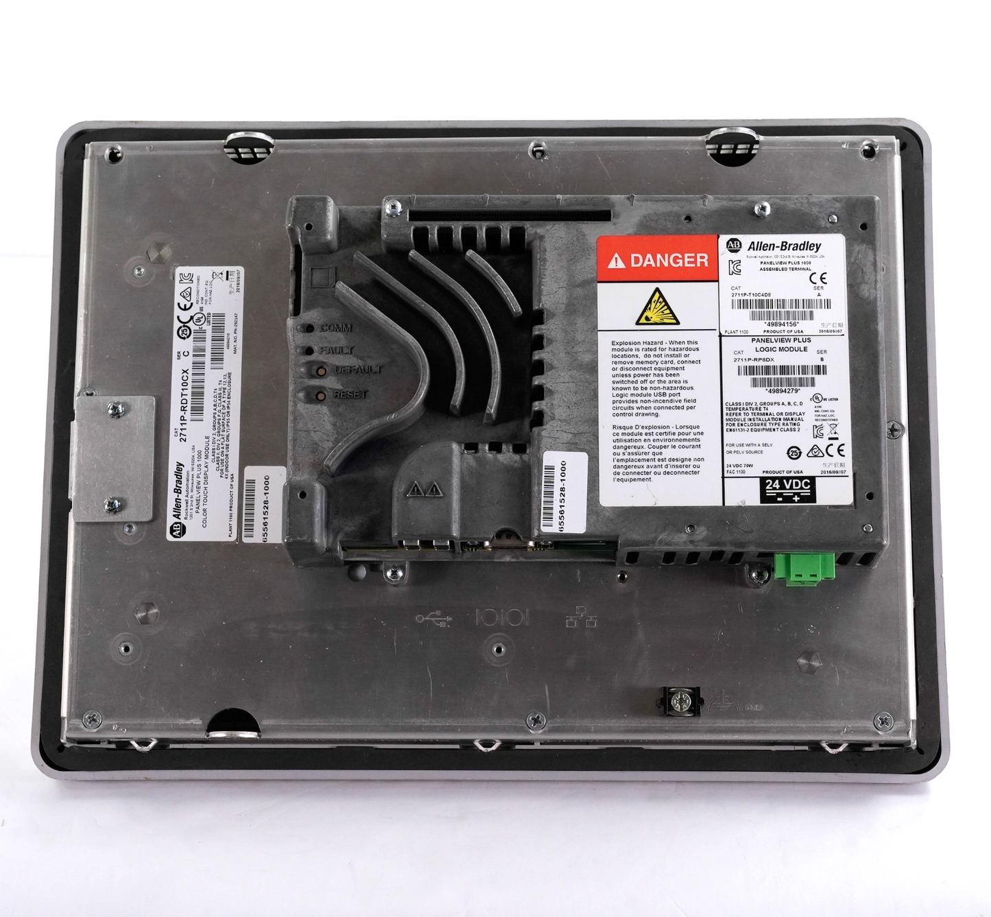 Allen Bradley 2711P-T10C4D8 PanelView Plus 1000 2711p-RP8DX B + 2711P-RDT10CX /C