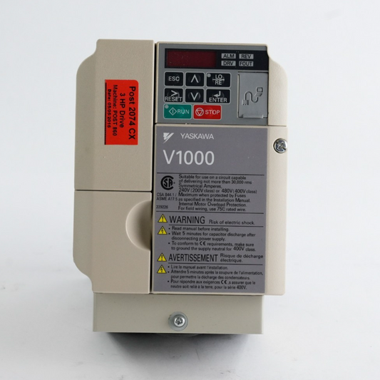 Yaskawa V1000 Series CIMR-VU4A0005FAA Rev D VFD 3PH 380-480V