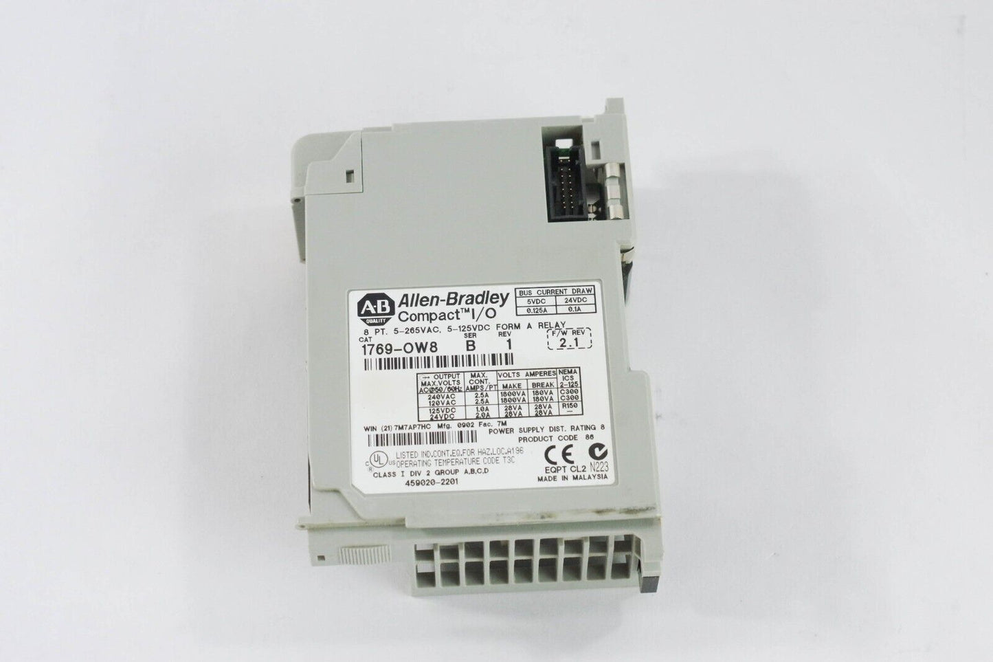 Allen Bradley 1769-OW8 Ser A CompactLogix Output Module