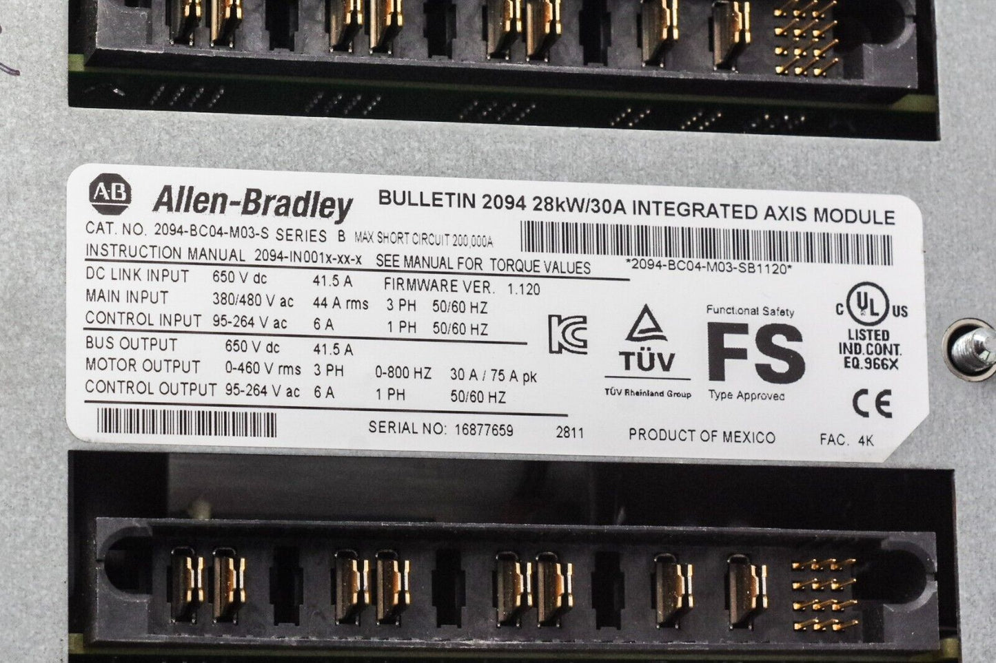 Allen Bradley 2094-BC04-M03-S Ser B Integrated Axis Module - Refurbished