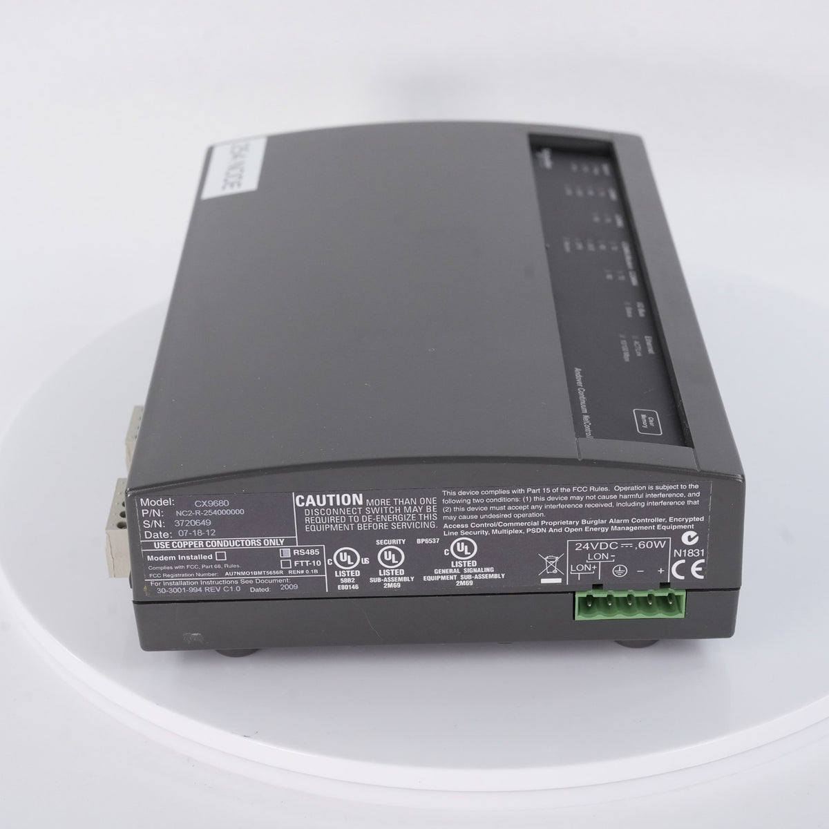 Andover Continuum NC2-R-254000000 CX9680  NetController II 254 Node NC2R25400000