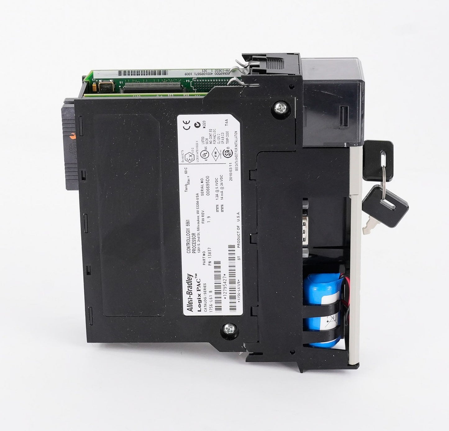 Allen Bradley 1756-L61 /B F/W Rev 1.9 ControlLogix Logix5561 Processor 1756L61