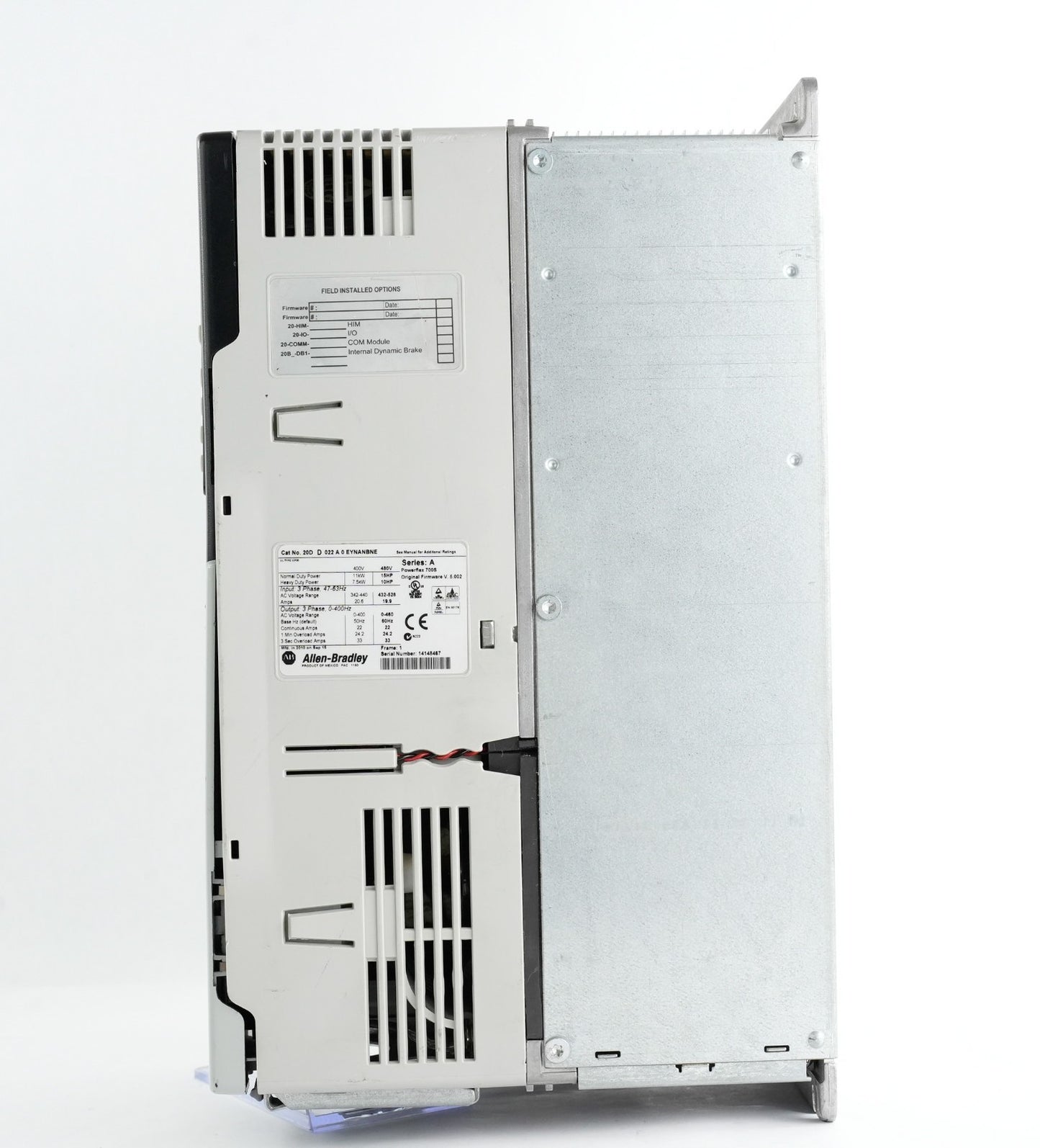 Allen Bradley 20DD022A0EYNANBNE /A PowerFlex 700S 480V AC Drive